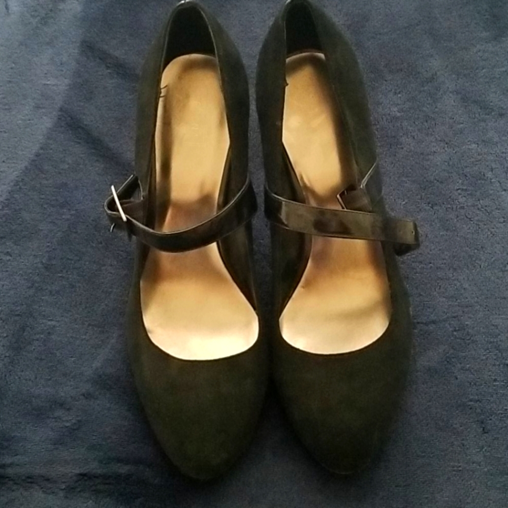 Merona Suede Black Heels